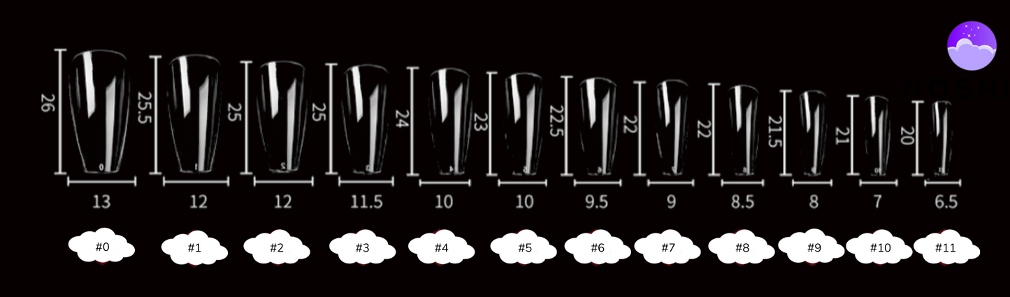 Medium Coffin Gel Tip